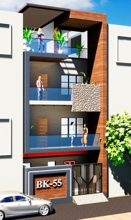 ACP and HPL Cladding at BK-55 Residence