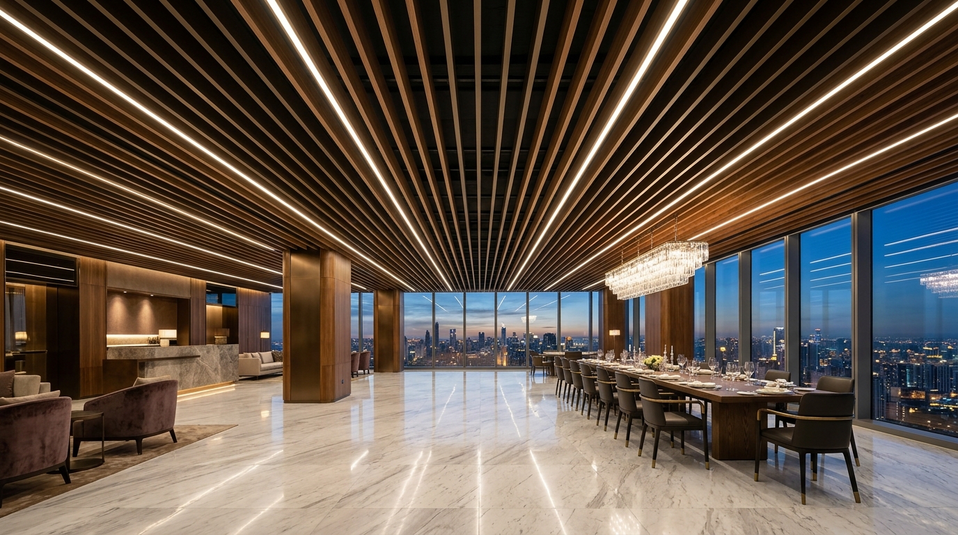 Baffle & Linear False Ceilings